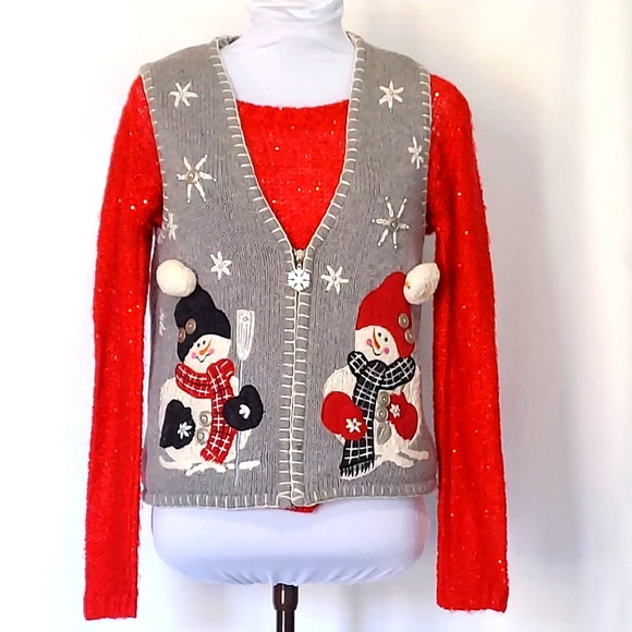 Vintage Ugly Christmas Vest - Picture 6 of 6